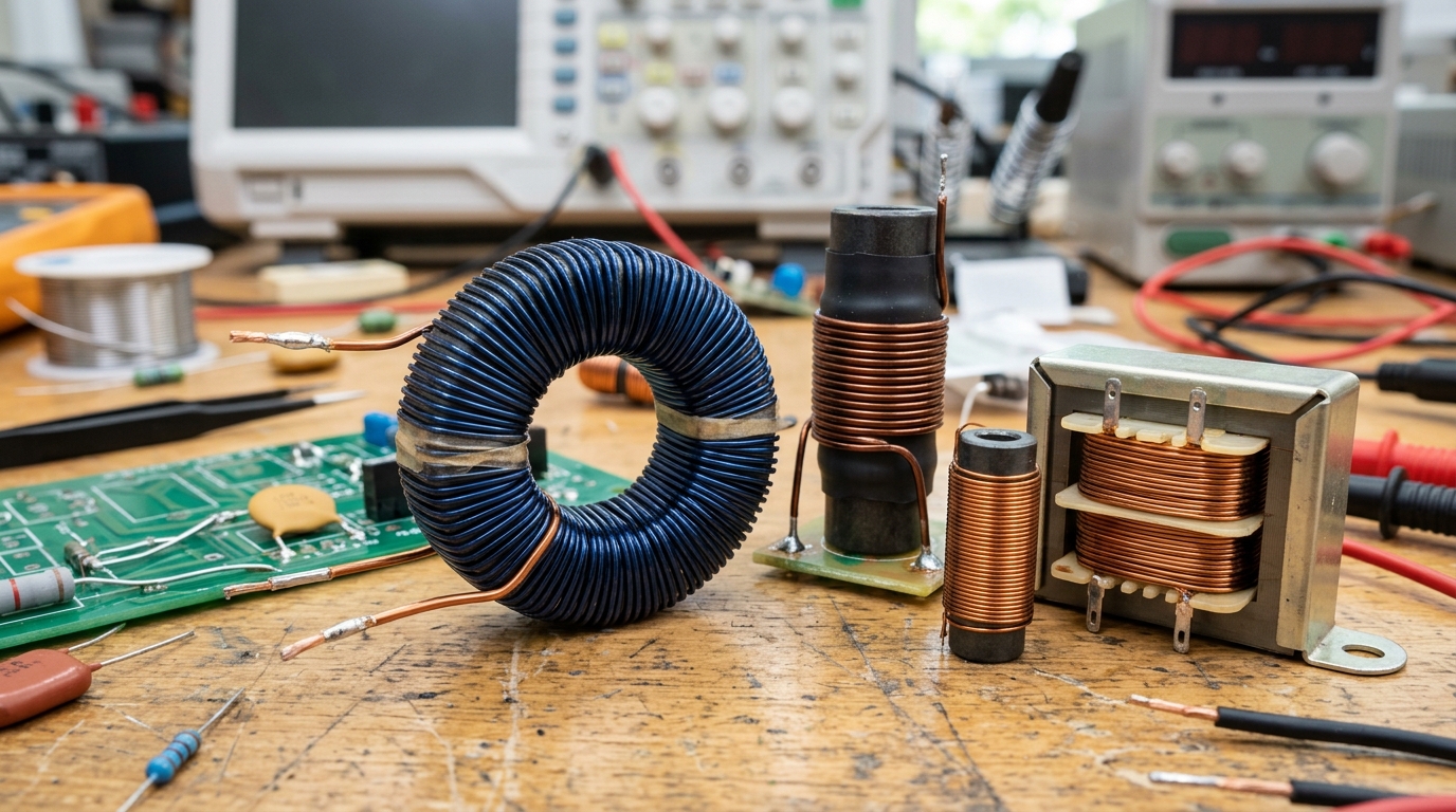 What is an Inductor? Magnetic Fields, Inductance, Back-EMF & Transformers